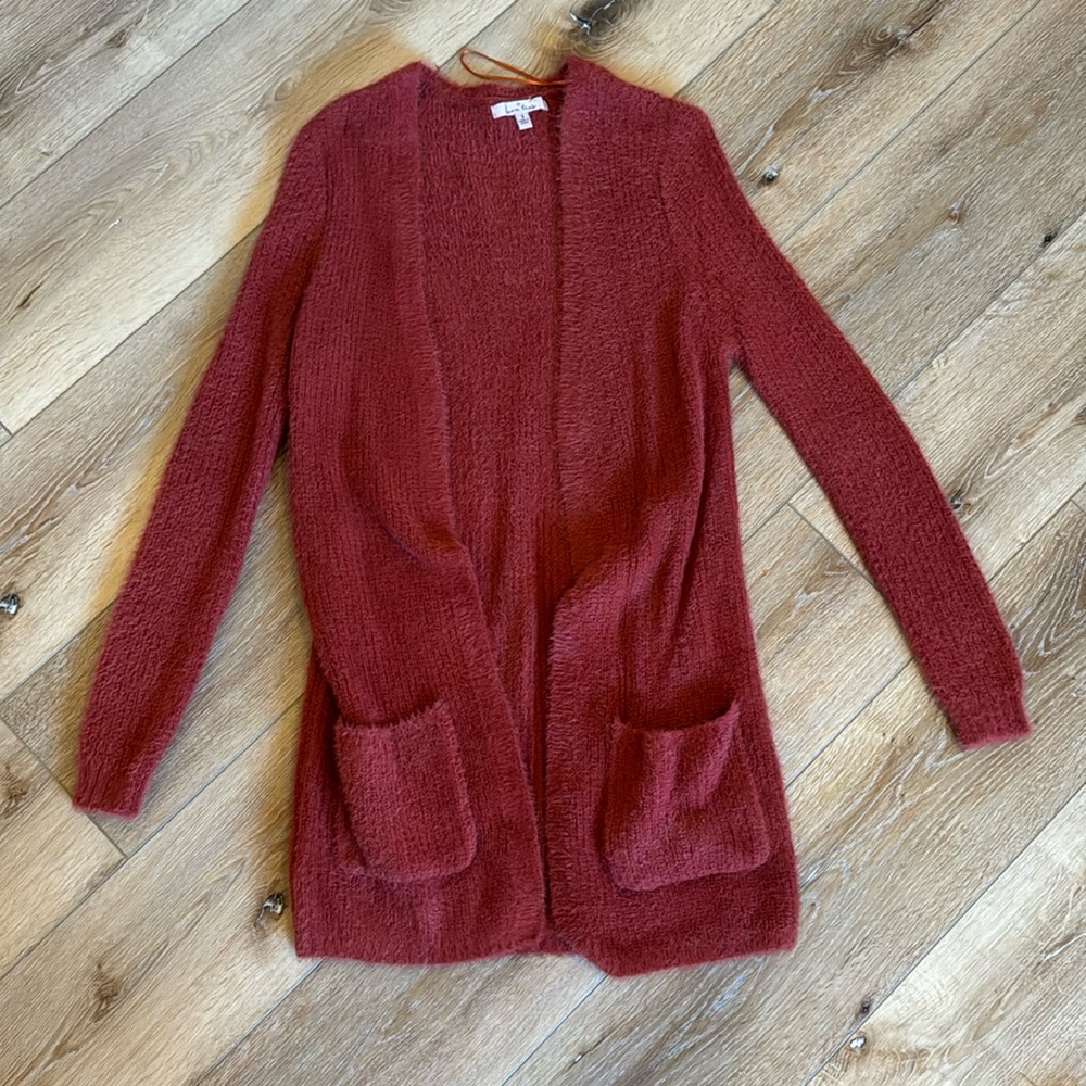 Love tree fuzzy sweater | small